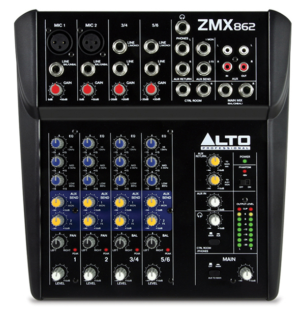   ALTO ZMX862.   6 Channel