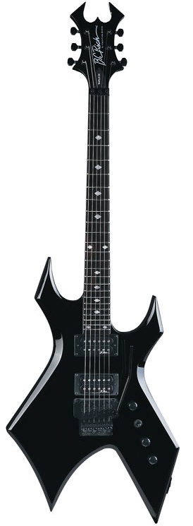 Bc Rich Warlock NT Neck Thought Black  .