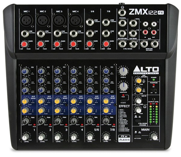 ALTO ZMX122FX.   8 Channel