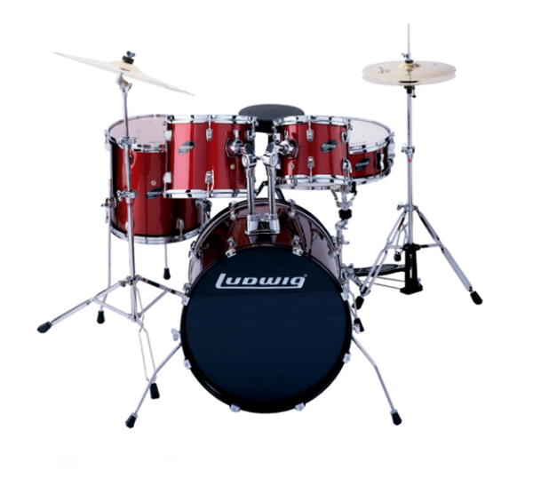 Ludwig LC-125 Accent Combo Power Wine Red.  