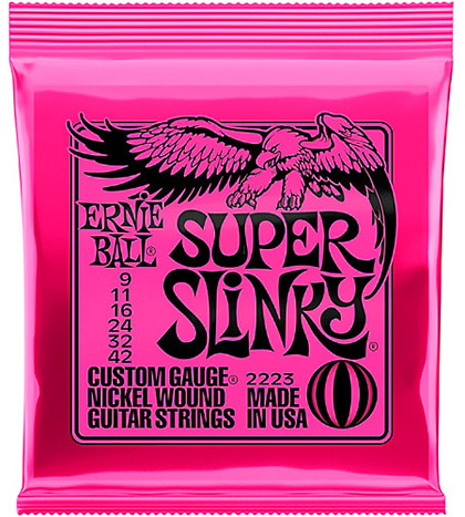 Ηλεκτρικής Κιθάρας Χορδές ERNIE BALL Super Slinky 0,09 2223. Σετ χορδές Ηλεκτρικής Κιθάρας
