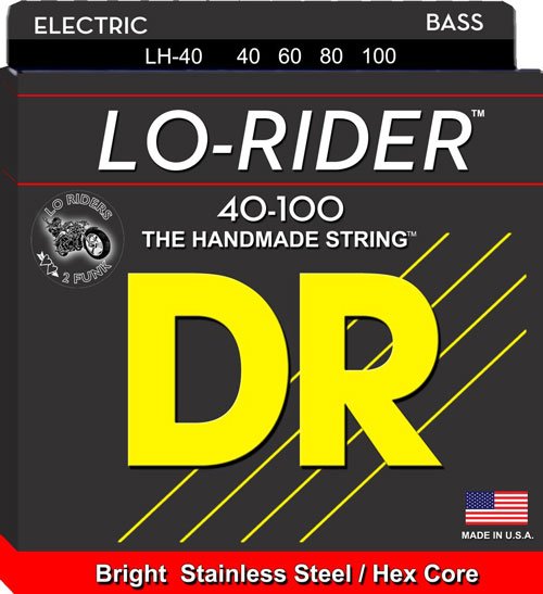 Μπάσου Χορδές DR LO-RIDER   4-ΧΟΡΔΟΥ  LH-40   (40-100) Σετ Χορδές μπάσσου