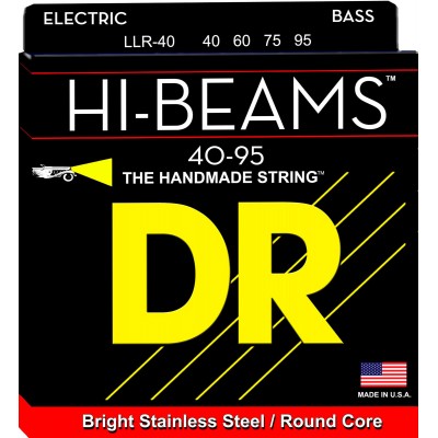 Μπάσου Χορδές DR HI-BEAM  4-ΧΟΡΔΟΥ  LLR-40  ( 40-95 ) Σετ Χορδές μπάσσου