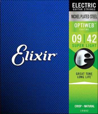 Ηλεκτρικής Κιθάρας Χορδές ELIXIR 19002 Optiweb Χορδές Ηλεκτρικής Κιθάρας (09-42)