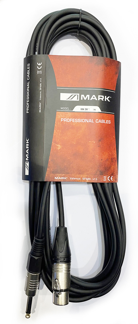 Καλώδια-Οργάνων-Μικροφώνων Καλώδιο Jack 6,3mm σε Female XLR-6m MARK ΜΚ-302