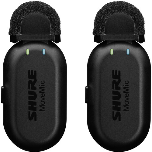  -  Shure MOVEMIC TWO - 2 Channel Wireless Lavalier Microphone