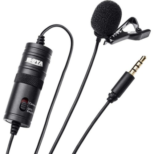 BOYA Wireless Smart Microphone. Boya Πυκνωτικό Μικρόφωνο 3.5mm BY-M1 Πέτου για κινητό και κάμερα