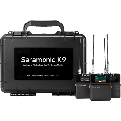 Saramonic Wireless Smart Microphone. Saramonic K9 | Dual-Channel Digital UHF Wireless AudioSystem for Filmmakers