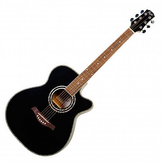 FLIGHT F-230CEQ BLACK Electro Acoustic Guitar