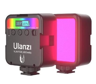 Ulanzi Mini Pocket 49 RGB Video LED Light Black (Black)