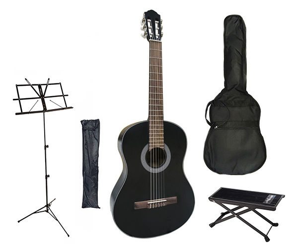 Κλασικές Κιθάρες Daniel, Flight Κλασσική κιθάρα FLIGHT C-100 BK 4/4 Black + Θήκη