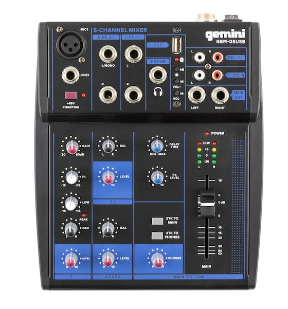 GEMINI GEM-05USB Mixer