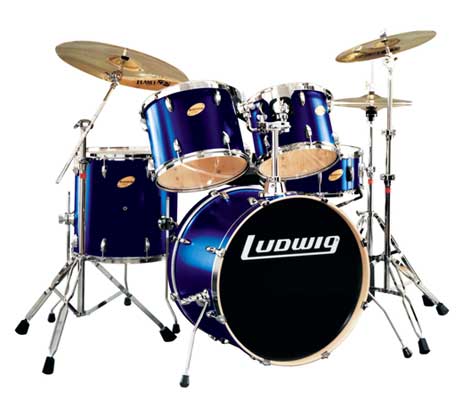 Ludwing Drums Ludwing LR-1325EC Accent Custom Power  Blue. Σέτ Ντράμς