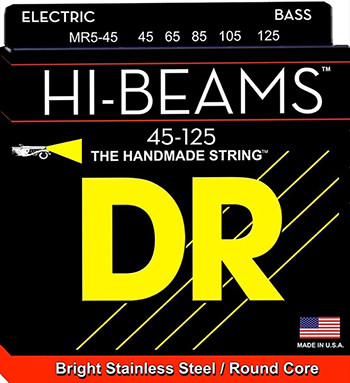 Μπάσου Χορδές DR HI-BEAM  5-ΧΟΡΔΟΥ MR5-45  ( 45-125 ) Σετ Χορδές μπάσσου