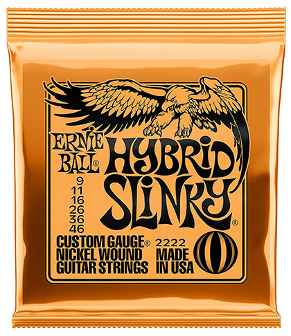 Ηλεκτρικής Κιθάρας Χορδές ERNIE BALL Hybrid 0,09 2222 Σετ χορδές Ηλεκτρικής Κιθάρας