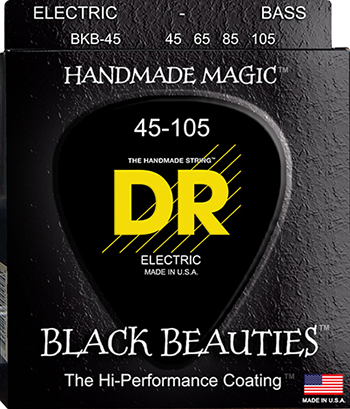  , , , , Ukulele,  DR BLACK BEAUTIES 4- B-45  (45-105)   