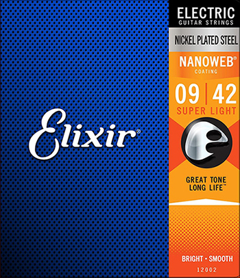 Ηλεκτρικής Κιθάρας Χορδές ELIXIR 12002 Nanoweb Super Light Χορδές Ηλεκτρικής Κιθάρας