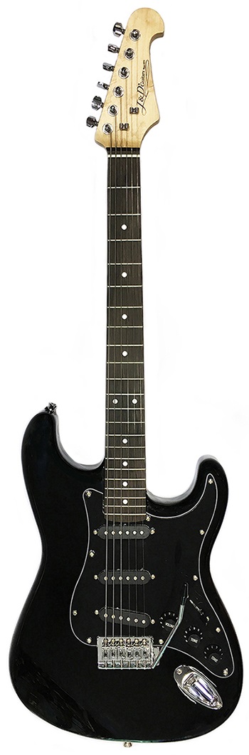Ηλεκτρικές Κιθάρες Jack & Danny Ηλεκτρική κιθάρα Strat Jack and Danny RE-Standard BK, Pickguard Black