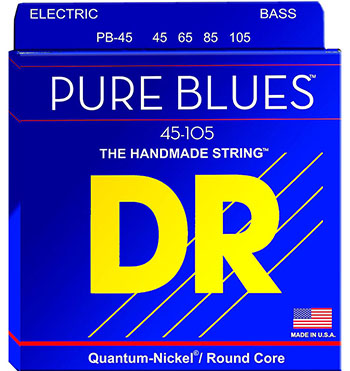 Μπάσου Χορδές DR PURE BLUES - 4 ΧΟΡΔΟΥ  PB-45 ( 45-105) Σετ χορδές μπάσου
