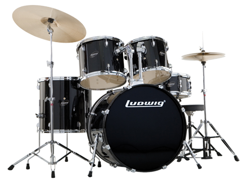 Ludwing Drums Ludwing LR-1325EC Accent Custom Power  Black. Σέτ Ντράμς