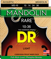 Μαντολίνου Χορδές DR RARE Mandolin MD-10 ( 10-36 ) Σετ Χορδές Μαντολίνου