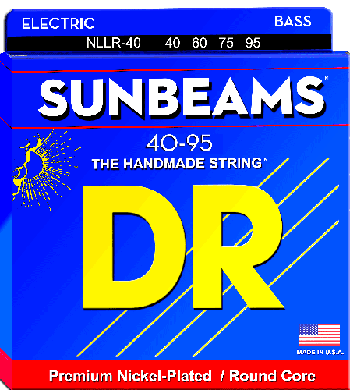 Μπάσου Χορδές DR SUNBEAMS   4 –ΧΟΡΔΟΥ  NLLR-40   ( 40-95 ) Σετ Χορδές μπάσσου