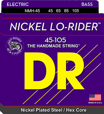Μπάσου Χορδές DR NICKEL LO-RIDERS  4-ΧΟΡΔΟΥ  NMH-45   (45-105) Σετ Χορδές μπάσσου