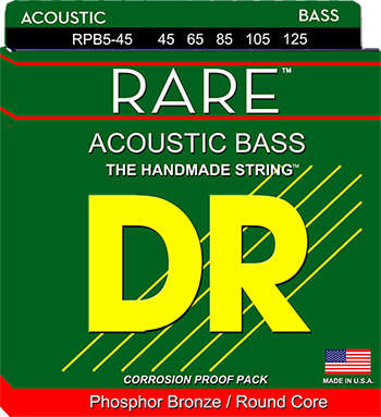 Μπάσου Χορδές DR RARE  5-ΧΟΡΔΟΥ  RPB5-45   (45-125) Σετ Χορδές Ακουστικού  μπάσσου