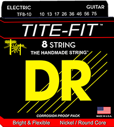 DR TITE-FIT  TF-8-10  ( 10 -75 ) Σετ 8-χορδής  ηλεκτρικής κιθάρας