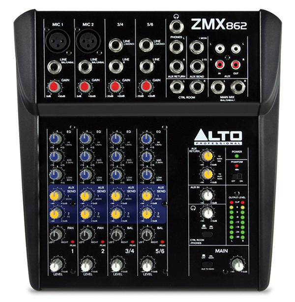 ALTO ZMX862.   6 Channel