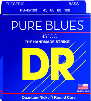 Μπάσου Χορδές DR PURE BLUES - 4 ΧΟΡΔΟΥ PB-45/100 ( 45-100) Σετ χορδές μπάσου
