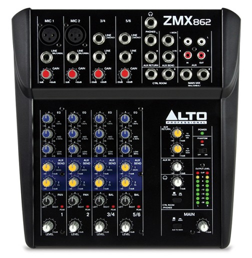 ALTO ZMX862. Κονσόλα μίξης 6 Channel