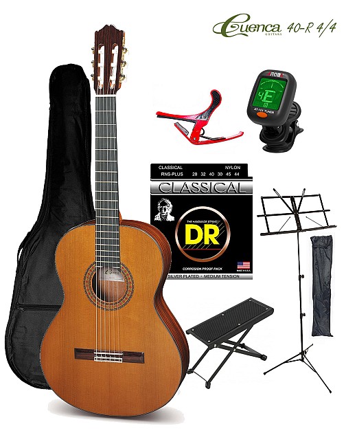 Cuenca 40-R Κλασσική Κιθάρα 4/4 Bundle