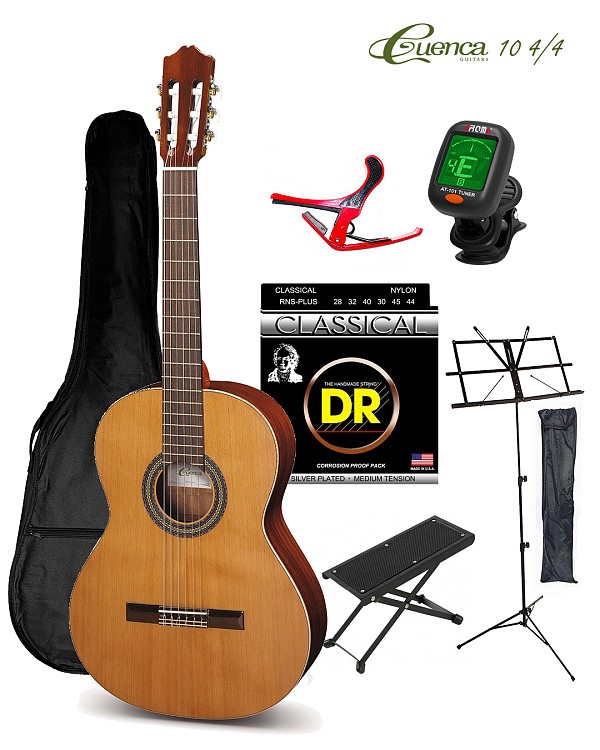 Ισπανικές Κλασικές Κιθάρες Cuenca Cuenca 10 Κλασσική 4/4 Bundle