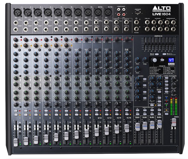 Κονσόλες Μίξης ALTO LIVE1604. Κονσόλα μίξης 16 Channel /4-BUS MIXER