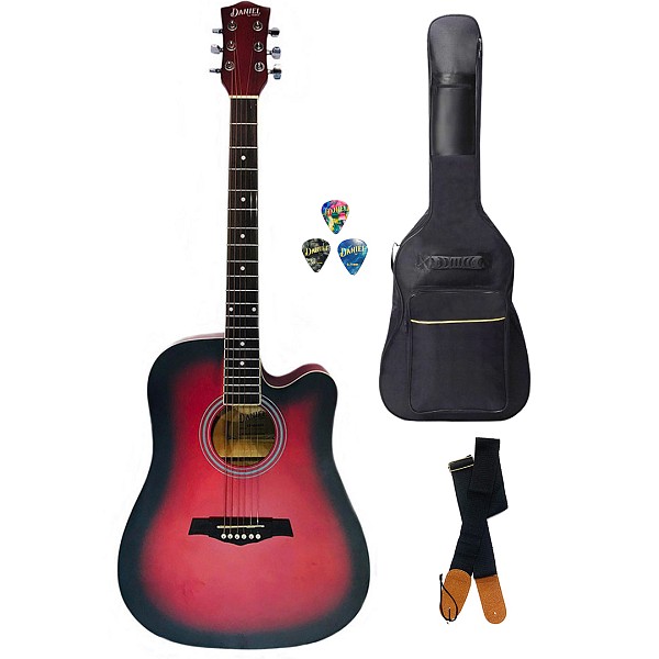 Ακουστική Κιθάρα Daniel CF-4001C RDS, με θήκη, ζώνη, πένες