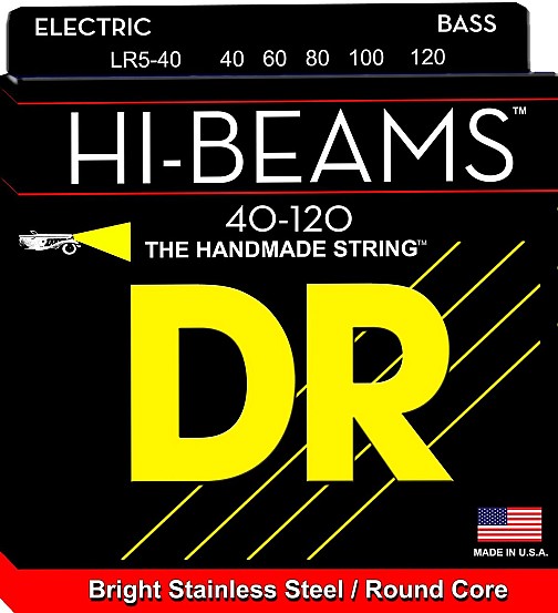 DR HI-BEAM  5-ΧΟΡΔΟΥ  LR5-40  ( 40-120 ) Σετ Χορδές μπάσσου