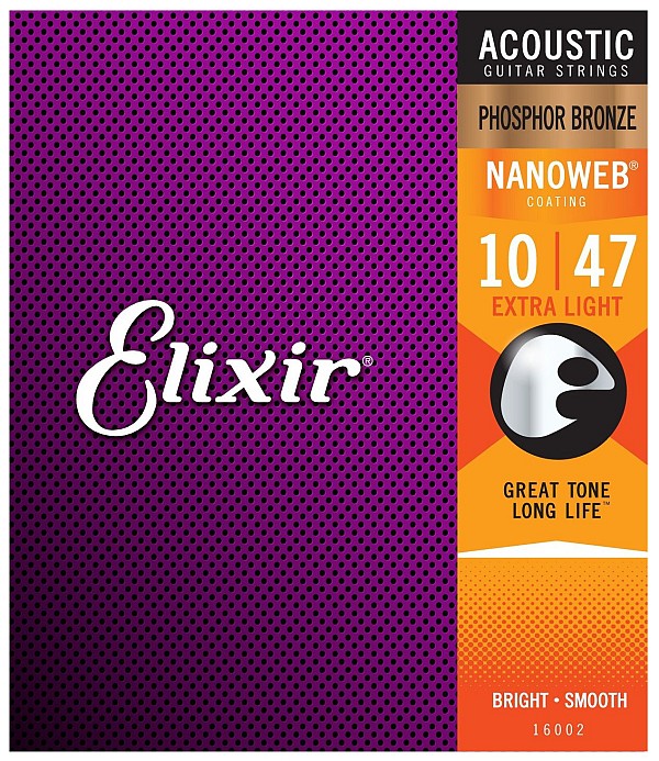  , , , , Ukulele,  Elixir 16002 NanoWeb Phosphor.    10-47 Extra Light