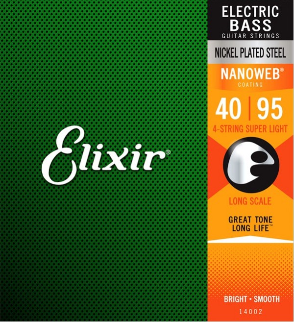 Μπάσου Χορδές ELIXIR 14002 Nanoweb  40-95 Super Light Χορδές Ηλεκτρικού Μπάσου