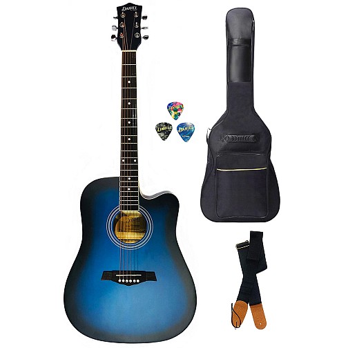 Ακουστική Κιθάρα Daniel CF-4001C Blue, με θήκη, ζώνη, πένες