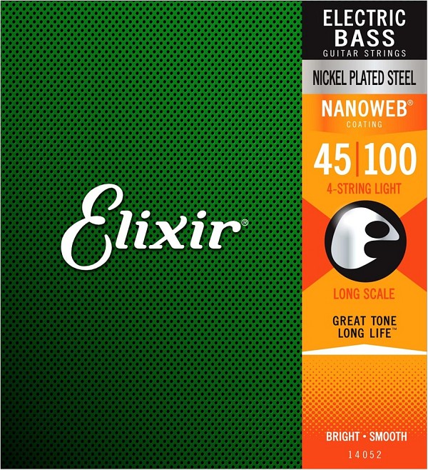 Μπάσου Χορδές ELIXIR 14052 Nanoweb 45-100 Light Χορδές Ηλεκτρικού Μπάσου