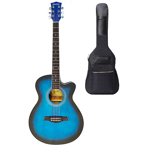 Ηλεκτροακουστική Κιθάρα Daniel CF-3000C EQ Blue. Με θήκη 3mm. Active EQ 9V Battery και Tuner