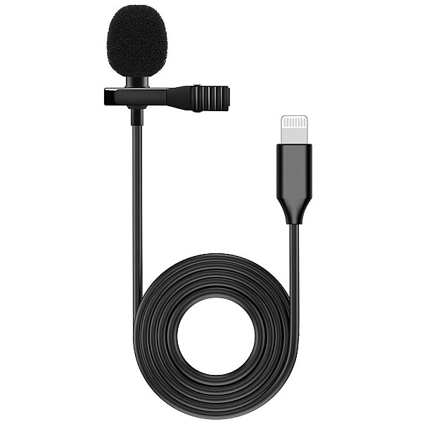 JHS Μικρόφωνο Lavalier πυκνωτικό με Lightning Connector KMIC06