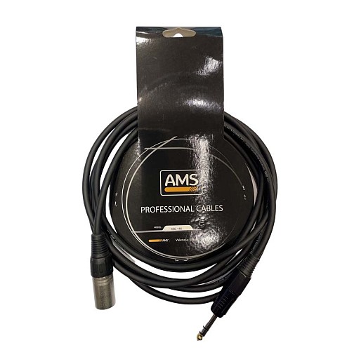 Καλώδιο 3 Μέτρα AMS CBL-116 Jack male and 3p XLR male