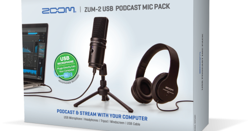 ZOOM ZUM-2 Podcast Mic Pack  USB M  A