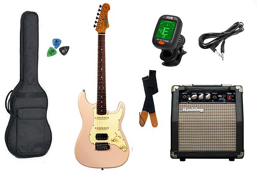 Ηλεκτρική κιθάρα Πακέτο JET JS-400 HSS PK