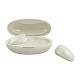 MEE Audio Pebbles EP-TW3-SN. LOW PROFILE WIRELESS EARBUDS Stone White.