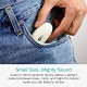 MEE Audio Pebbles EP-TW3-SN. LOW PROFILE WIRELESS EARBUDS Stone White.