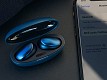 MEE Audio Pebbles EP-TW3-SP. LOW PROFILE WIRELESS EARBUDS Blue Saphire.