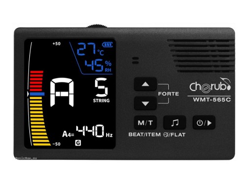 CHERUB WMT-565C 5 in 1 Χρωματικό Χορδιστήρι / Μετρονόμος Επαναφορτιζόμενο